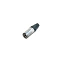 NEUTRIK NC3MXX-14-D 3 Pin Male XLR Cable Connector - Nickel Housing/Silver Contacts - 100 Pack