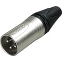 Photo of Neutrik NC3MXX 3 Pin Male XLR Cable Connector - Nickel/Silver