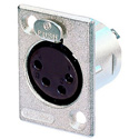 Photo of Neutrik NC4FP-1 4-Pin XLR Female Panel Mount Connector