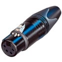 Photo of NEUTRIK NC4FXX-BAG 4 Pole Female Black Metal Housing and Silver Contacts