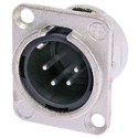 Photo of Neutrik NC4MD-L-1 4-Pin XLR Male Panel/Chassis Mount Connector