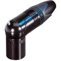 Photo of Neutrik NC4MRX-BAG 4 Pin Right Angle Male XLR - Black Metal Housing & Silver Contacts