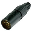 Photo of NEUTRIK NC4MX-B XLR Male 4 Pin Black/Gold