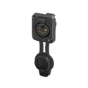Photo of NEUTRIK Airtight Series Receptacle xlrCON TOP IP65/IP66 5-Pole Female XLR Chassis Connector - Black/Gold - 100/Pack