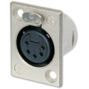 Photo of NEUTRIK NC5FP-1 5-Pin XLR Female Panel/Chassis Mount Connector