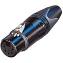 NEUTRIK NC5FXX-B XLR Female Cable Connector - Black with Gold Contacts