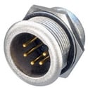 Photo of NEUTRIK NC5MPR-HD 5-Pin XLR Male Panel/Chassis Connector - Outdoor Use