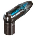 Photo of NEUTRIK NC5MRX-B Right Angle 5-Pin XLR Male Cable Plug Black with Gold Contacts