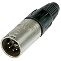Photo of Neutrik NC5MX 5-Pin XLR-M Cable Plug - Nickel Shell & Sliver Contacts