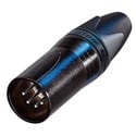Photo of NEUTRIK NC5MXX-BAG 5 Pole Male Cable Connector - Black with Silver Contacts