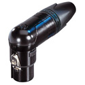 Photo of Neutrik NC6FRX-B 6 Pin XLR Female RA - Black/Gold