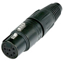 Photo of Neutrik NC6FX-BAG 6 Pin XLR Female Black/Silver