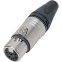 Neutrik NC6FXX 6 Pole Female XLR Cable Connector with Nickel Housing and Silver Contacts
