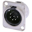Photo of Neutrik NC6MD-L-1 6-Pin XLR Male Panel/Chassis Mount Connector