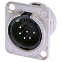 Photo of NEUTRIK NC6MD-L-1 6-Pin XLR Male Panel/Chassis Mount Connector