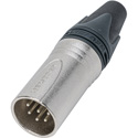 Photo of Neutrik NC6MSXX 6 Pole XLR Male with Switchcraft Pin Layout - Nickel/Silver