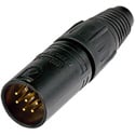 NEUTRIK NC6MX-B 6-Pin XLR Connector Black & Gold