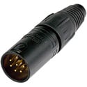 Photo of Neutrik NC6MX-B 6-Pin XLR Connector Black & Gold