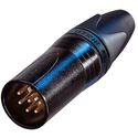 Neutrik NC6MXX-B 6 Pole XLR Cable Connector - Black/Gold Male