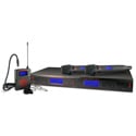 Nady 2W-1KU HT 1000-Channel Select UHF Dual Receiver Wireless System With 2 HH Tx