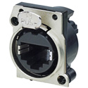Photo of NEUTRIK NE8FBH-C5 etherCON CAT5e B Series Horizontal PCB Mount RJ45 Receptacle