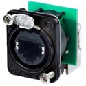 NEUTRIK NE8FDP-R-B D Series Right Angle RJ45 etherCON Feedthrough Receptacle