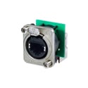 Photo of NEUTRIK NE8FDP-R D-Series Female Right Angle RJ45 etherCON Feedthrough Receptacle
