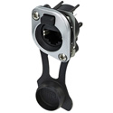 Photo of NEUTRIK NE8FDV-TOP Receptacle etherCON CAT5 D Series - PCBV - Nickel - True Outdoor Protection (TOP) - IP 65/UV Rated