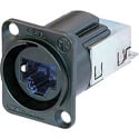 NEUTRIK NE8FDY-C6-B CAT6 etherCON D-Series Chassis Mount IDC Termination - Black