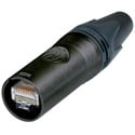 NEUTRIK NE8MX6-B etherCON CAT6A Cable Connector Self-termination - Black Plating