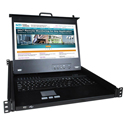 NTI RACKMUX-4K17-N-4HD18GB 1RU 4-CPU 4K KVM Drawer with 4K 60 Hz HDMI USB KVM Switch
