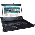 Network Technologies RACKMUX-4K17-N Rackmount 4K KVM Drawer with 4K HDMI USB 4-Port KVM Switch