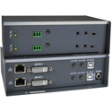 Photo of NTI ST-IPUSBD-L-DH Dual Monitor DVI USB KVM Extender with Video Wall Support Over IP - Local Unit