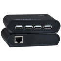 NTI  XTENDEX USB2-C5-4LC 4-Port USB 2.0 Extender via CAT5/5e6/7 up to 165 Feet/55m Tx/Rx