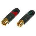 Photo of Neutrik NF2C-B/2 RCA Professional Connector (Pair)