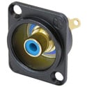 NEUTRIK NF2D-B-6 RCA Panel Mount Jack w/Colored Isolation Washer Blue