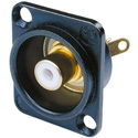 Photo of NEUTRIK NF2D-B-9 RCA Panel Mount Jack w/Colored Isolation Washer White