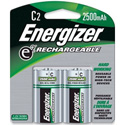 Energizer NH35BP-2 C Size Nickel Metal Hydride Rechargeable Battery -2 Pack