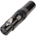 Sescom 3-Pin Female to 4-Pin Male Inline XLR Adapter Barrel