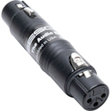 Photo of Sescom NHA3F5F 3-Pin Female to 5-Pin Female Inline XLR Adapter Barrel