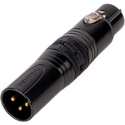 Photo of Sescom NHA3M5F 3-Pin Male to 5-Pin Female Inline XLR Adapter Barrel