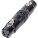 Sescom NHA4F5F 4-Pin Female to 5-Pin Female Inline XLR Adapter Barrel