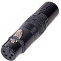 Photo of Sescom NHA4F5M 4-Pin Female to 5-Pin Male Inline XLR Adapter Barrel