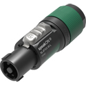 Photo of NEUTRIK NL4FXX-W-L-D speakON XX Series 4 Pole Cable End - Green - Large Chuck for Cable 10-16mm - 100 Pack