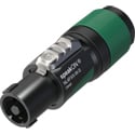 Photo of Neutrik NL4FXX-W-S speakON XX Series 4 Pole Cable End - Green - Small Chuck for Cable 6-12mm - Each