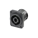 NEUTRIK NL4MPXX-3 Receptacle speakON XX Series 4 Pole - Tab Terminals for NLFASTON/Soldering - Rear Mount / A-SCREW-1-8