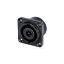 Neutrik NL8MDXX-V-BAG 8 Pole Male Chassis Connector - Black Metal Square G-size Housing/Countersunk Thru Holes