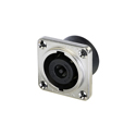 Neutrik NL8MDXX-V 8 Pole Male Chassis Connector - Metal Square G-size Housing/Countersunk Thru Holes/Vertical PCB Mount