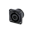 NEUTRIK NL8MPRXX-BAG 8 Pole Male Chassis Connector - Black Metal Square G-size Housing/Countersunk Thru Holes