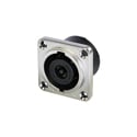 NEUTRIK NL8MPRXX 8 Pole Male Chassis Connector - Metal Square G-size Housing/Countersunk Thru Holes - 3/16in Flat Tabs